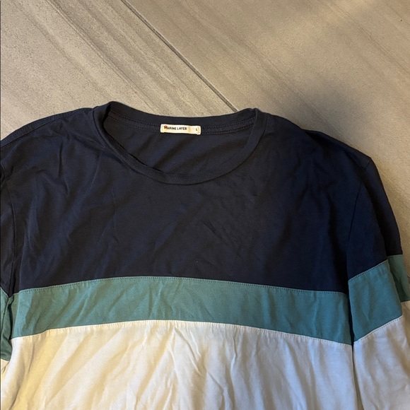 Marine Layer Cotton Long Sleeved Tee - Picture 2 of 3